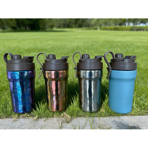 Icy Floral Pattern Titanium Portable Cup